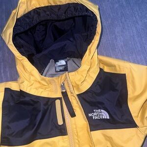 The North Face Kids Yellow and Black Raincoat